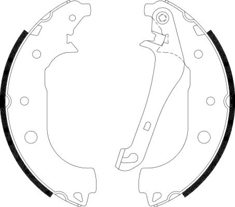 HELLA 8DB 355 022-231 Bremsbackensatz für FORD/FORD AUSTRALIA