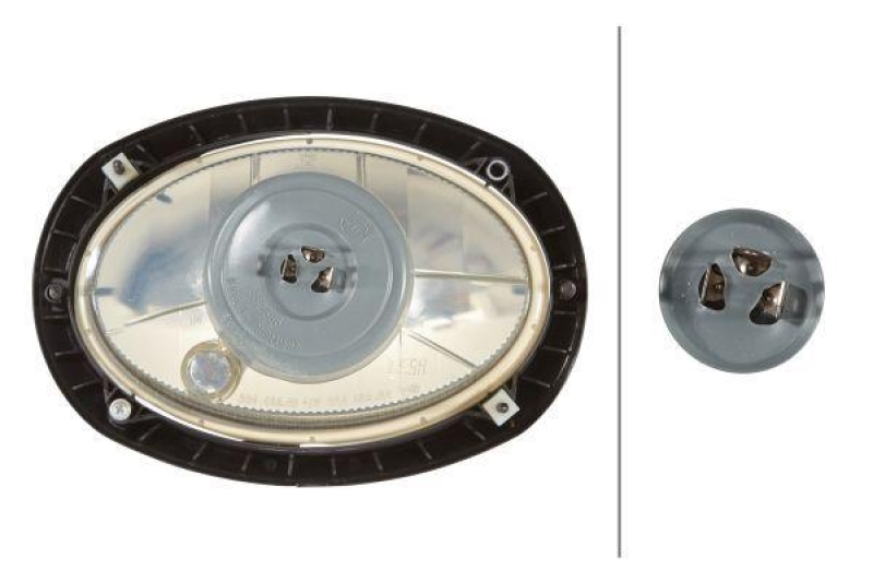 HELLA 1LB 996 157-201 Heckscheinwerfer Oval 120 Halogen