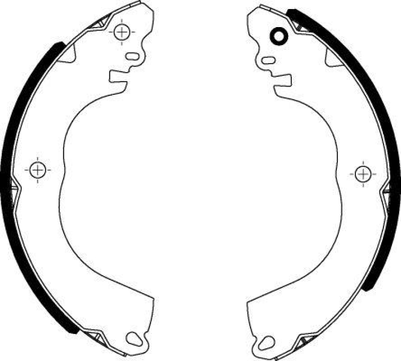 HELLA 8DB 355 022-301 Bremsbackensatz für MITSU.