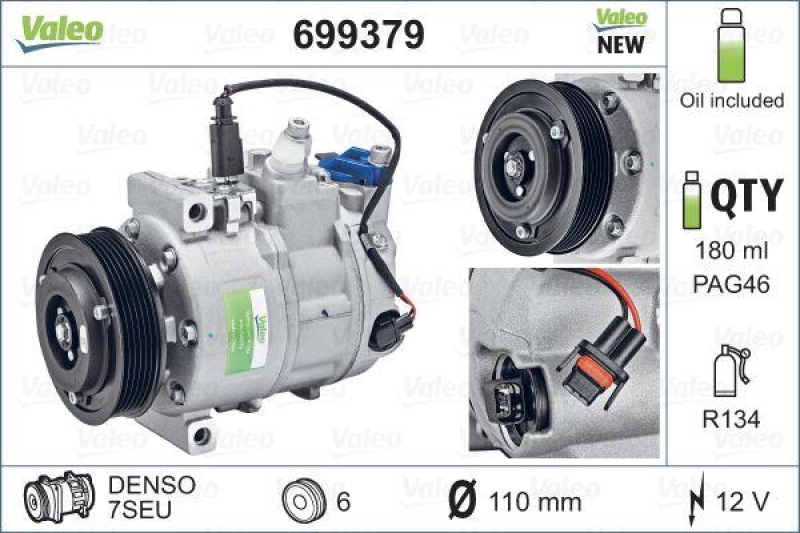 VALEO 699379 Kompressor AUDI A4