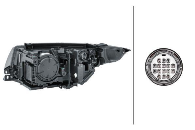 HELLA 1EL 354 806-101 Heckscheinwerfer rechts Hybrid LandRo