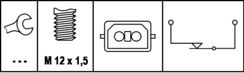 HELLA 6DD 008 622-161 Bremslichtschalter