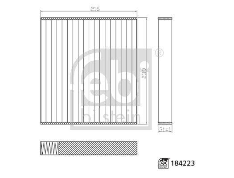 FEBI BILSTEIN 184223 Innenraumfilter für BMW