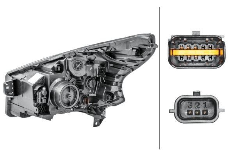 HELLA 1LE 011 410-481 Heckscheinwerfer rechts Halogen FIAT