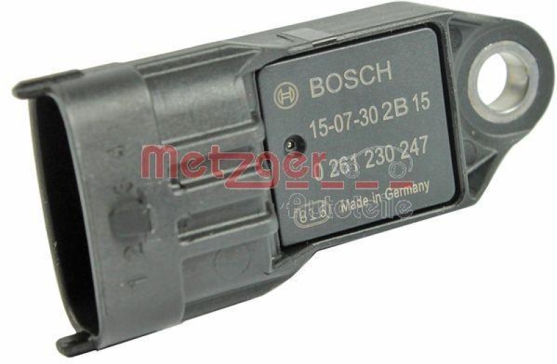 METZGER 0906186 Sensor, Saugrohrdruck für PORSCHE