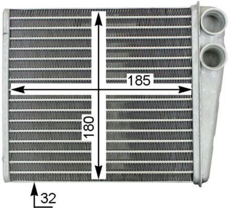 MAHLE AH 208 000S Wärmetauscher Innenraumheizung