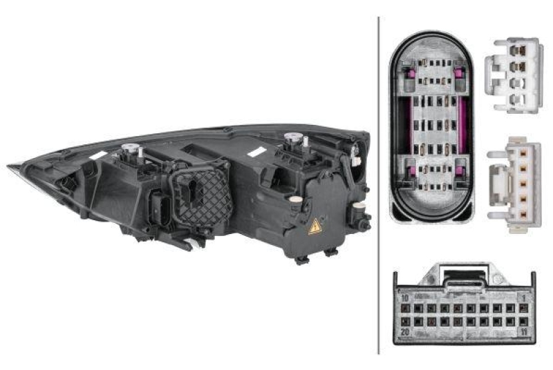 HELLA 1EL 354 838-061 Heckscheinwerfer rechts Hybrid AUDI