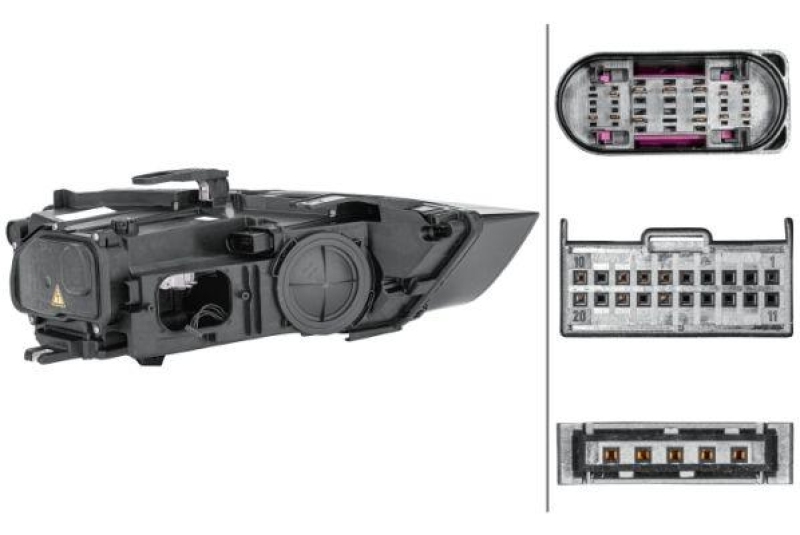 HELLA 1EL 354 840-011 Heckscheinwerfer links Hybrid AUDI