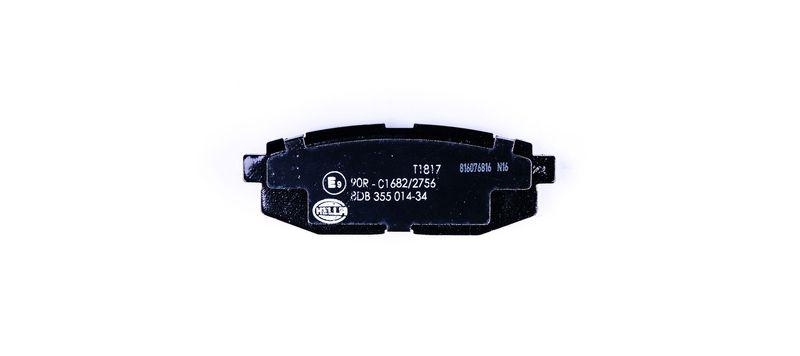 HELLA 8DB 355 014-341 Bremsbelagsatz, Scheibenbremsbelag für SUBARU