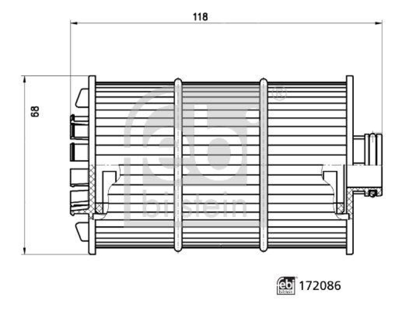 FEBI BILSTEIN 172086 Ölfilter mit Dichtringen für VW-Audi