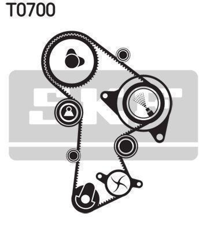 SKF VKMC 01148-2 Wasserpumpe + Zahnriemensatz