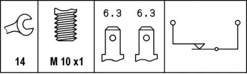 HELLA 6DF 007 362-001 Bremslichtschalter