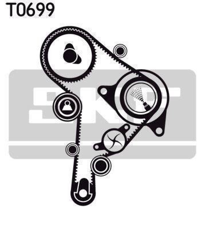 SKF VKMC 01251 Wasserpumpe + Zahnriemensatz