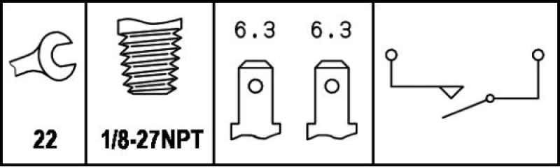 HELLA 6DF 007 669-001 Bremslichtschalter