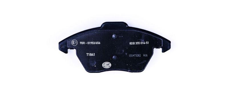 HELLA 8DB 355 014-511 Bremsbelagsatz, Scheibenbremsbelag für VW/AUDI