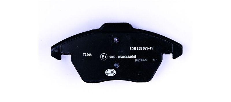 HELLA 8DB 355 023-151 Bremsbelagsatz, Scheibenbremsbelag für AUDI/SEAT/VW