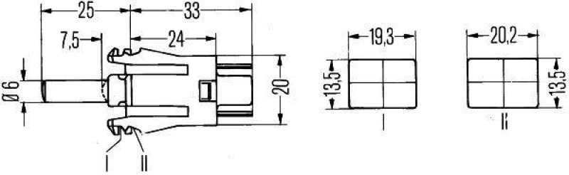 HELLA 6ZF 004 229-011 Schalter, Türkontakt 12V, geklemmt