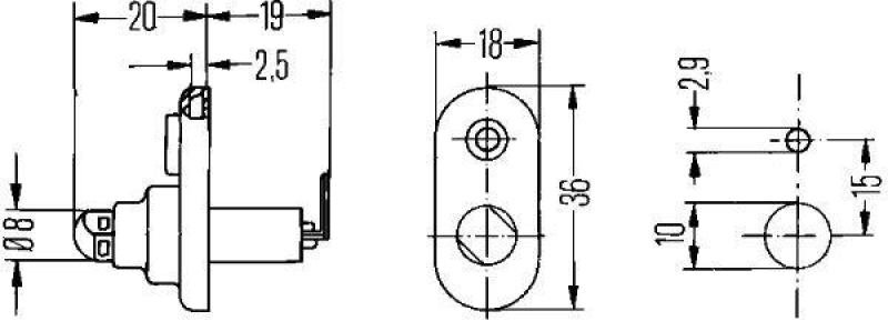 HELLA 6ZF 004 365-031 Schalter, Türkontakt 12V, geschraubt