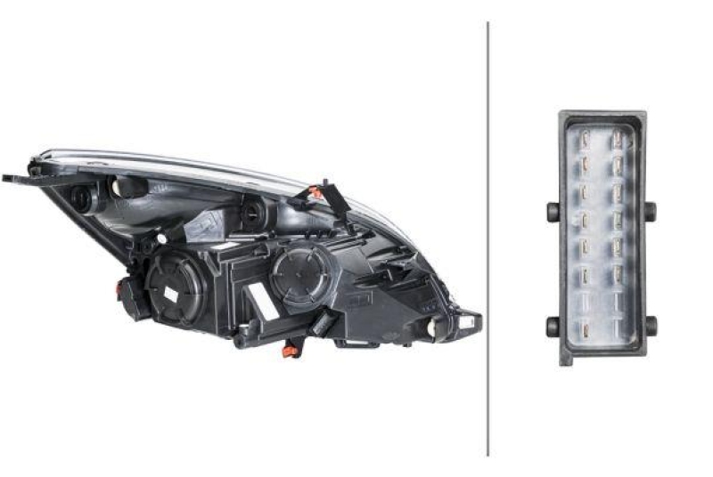 HELLA 1ES 354 830-041 Heckscheinwerfer rechts Halogen OPEL