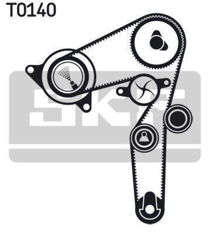 SKF VKMC 02176 Wasserpumpe + Zahnriemensatz