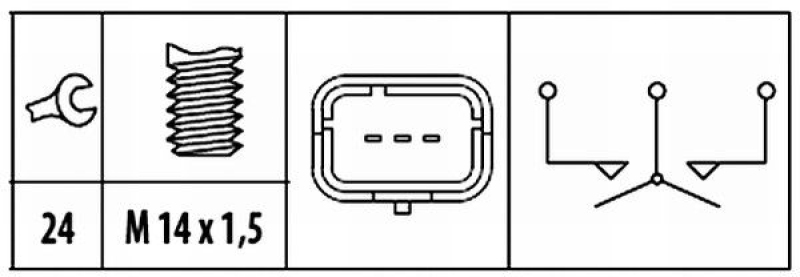 HELLA 6ZF 181 612-071 Schalter Rückfahrleuchte