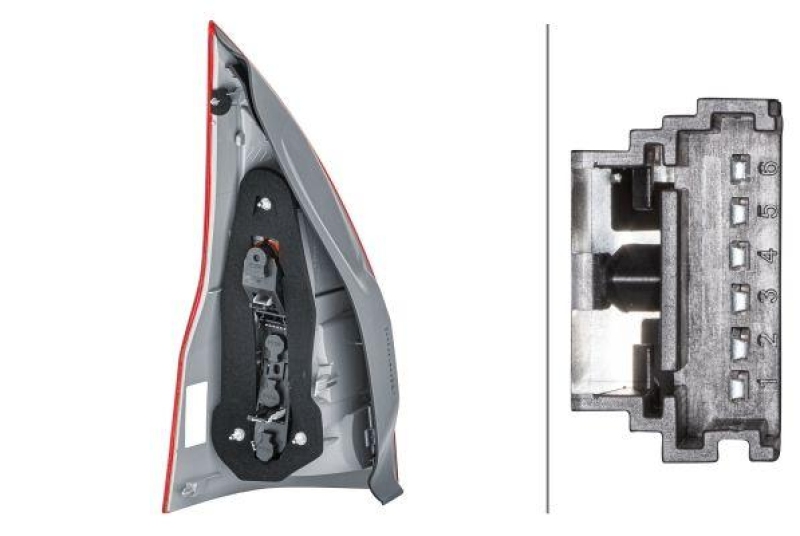 HELLA 2VP 982 006-021 Heckleuchte rechts Halogen RENAULT