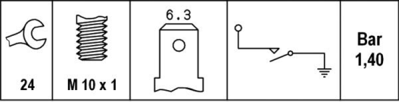 HELLA 6ZL 003 259-471 Öldruckschalter