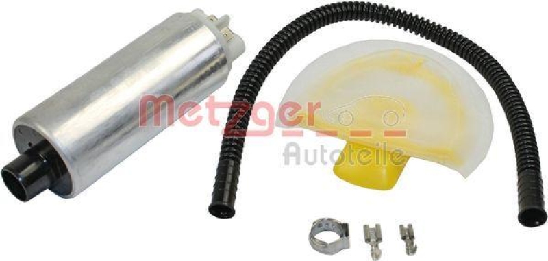 METZGER 2250257 Kraftstoffpumpe für AUDI/VW MIT FILTER, OHNE HALTER