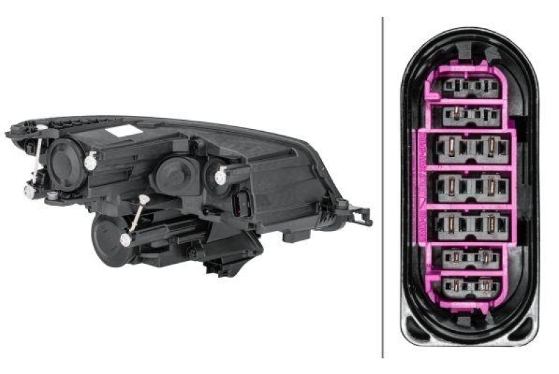 HELLA 1LF 012 669-111 Heckscheinwerfer links Halogen SKODA