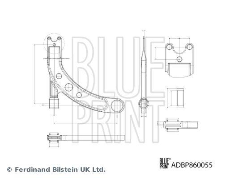 BLUE PRINT ADBP860055 Querlenker mit Lagern und Gelenk für HYUNDAI