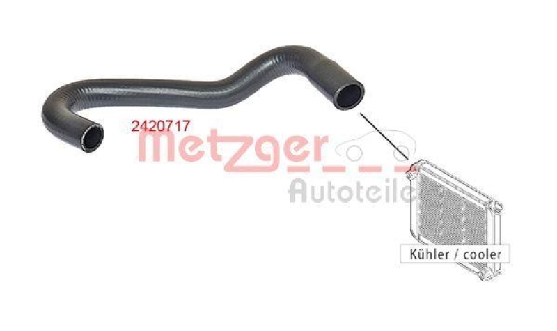 METZGER 2420717 Kühlerschlauch für FIAT