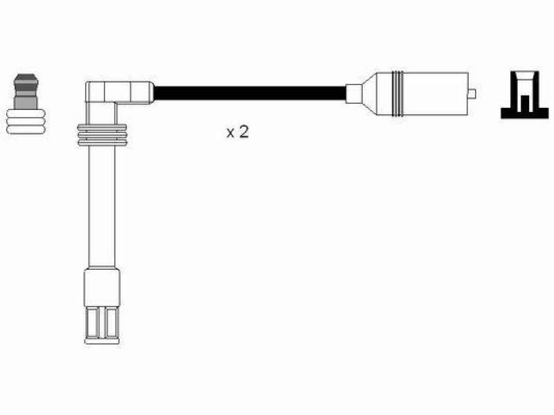 NGK 2348 Zündleitungssatz RC-AD1102 |Zündkabel