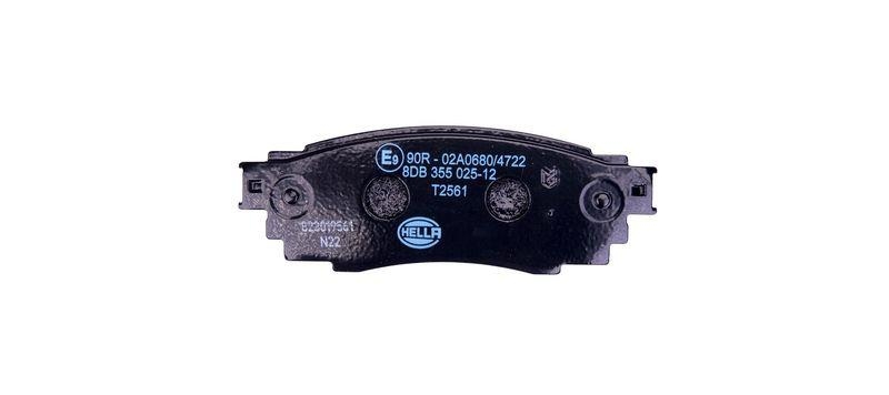 HELLA 8DB 355 025-121 Bremsbelagsatz, Scheibenbremsbelag für LEXUS