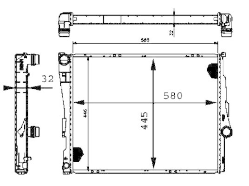 MAHLE CR 455 000S Kühler Motorkühlung