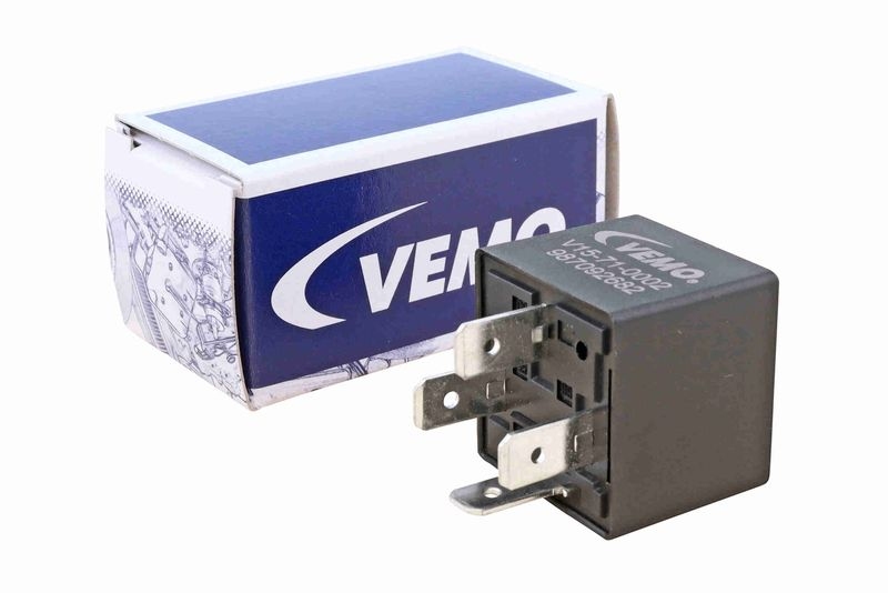 VEMO V15-71-0002 Relais, Kühlerlüfternachlauf 12V, 4 Pins, 40A, Relaisnummer 645 12 V für AUDI