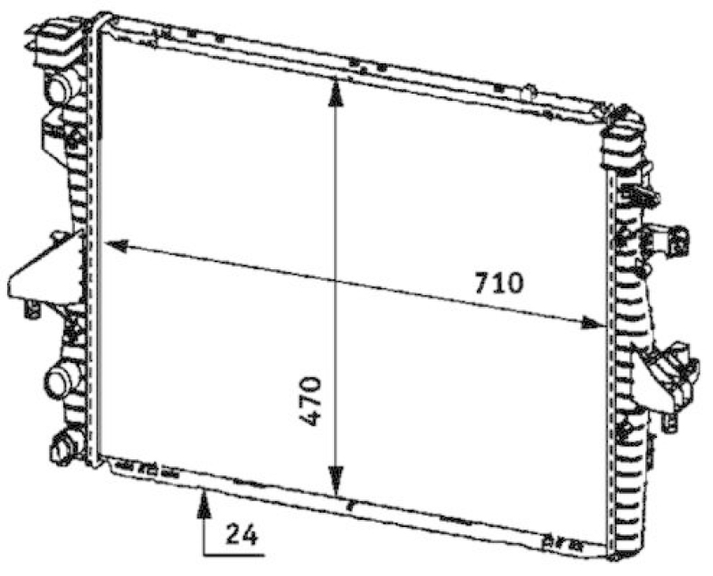 MAHLE CR 585 000P Kühler Motorkühlung