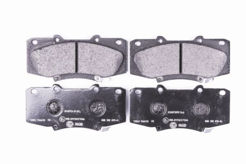 HELLA 8DB 355 015-821 Bremsbelagsatz, Scheibenbremsbelag für TOYOTA HILUX III