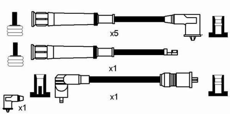 NGK 2566 Zündleitungssatz RC-BW1101 |Zündkabel