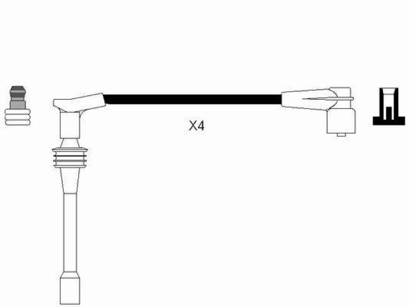 NGK 4944 Zündleitungssatz RC-LD1202 |Zündkabel