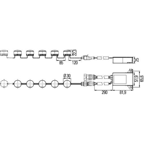 HELLA 2PT010458-821 Tagfahrleuchtensatz