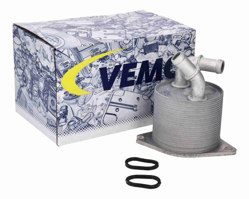 VEMO V10-60-0076 Ölkühler, Automatikgetriebe für Aq300 Getriebe, mit Dichtung für VW