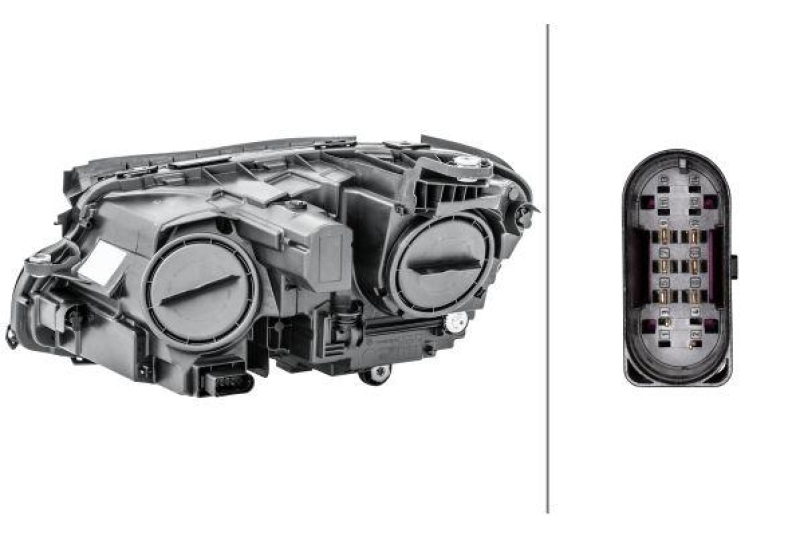 HELLA 1LG 012 076-081 Heckscheinwerfer rechts Halogen MB