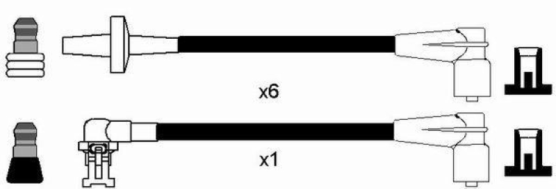 NGK 2586 Zündleitungssatz RC-RN1301 |Zündkabel