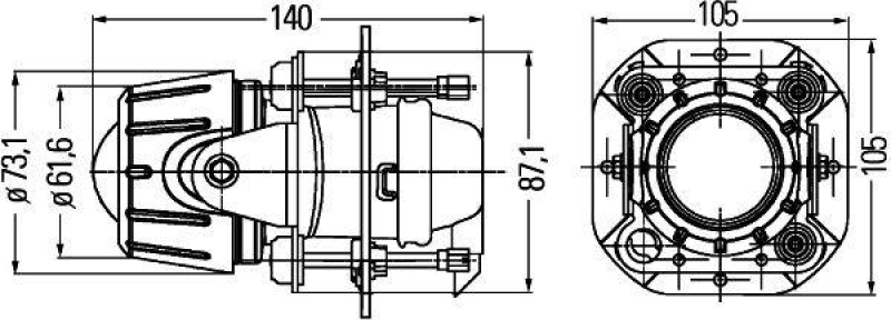 HELLA 1NL 008 090-327 Nebelscheinwerfer H3