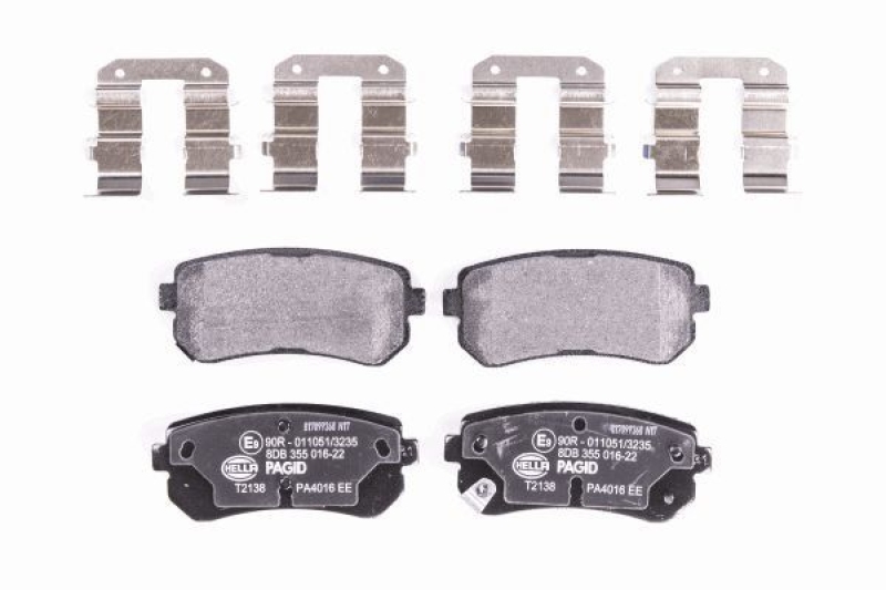 HELLA 8DB 355 016-221 Bremsbelagsatz Scheibenbremse