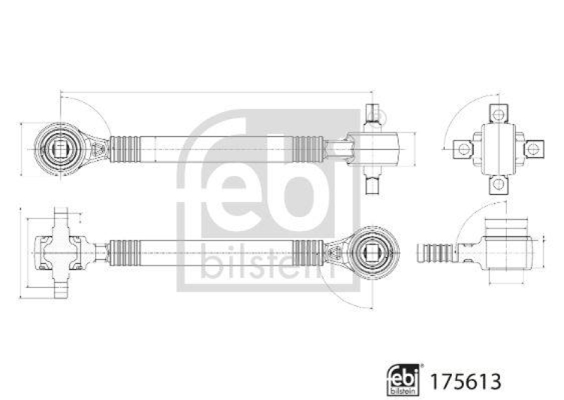 FEBI BILSTEIN 175613 Achsstrebe für Mercedes-Benz