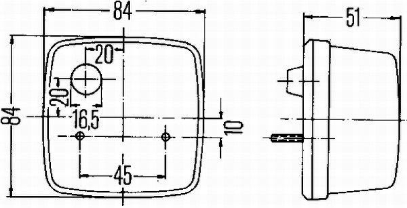 HELLA 2PF 003 014-077 Positionsleuchte Halogen