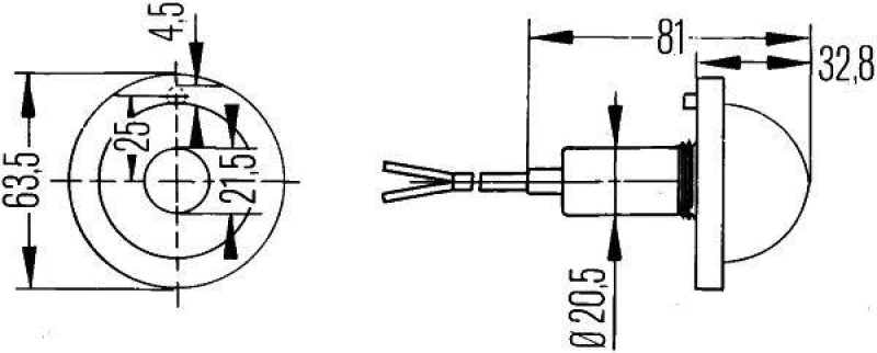 HELLA 2PF 007 205-017 Positionsleuchte Halogen