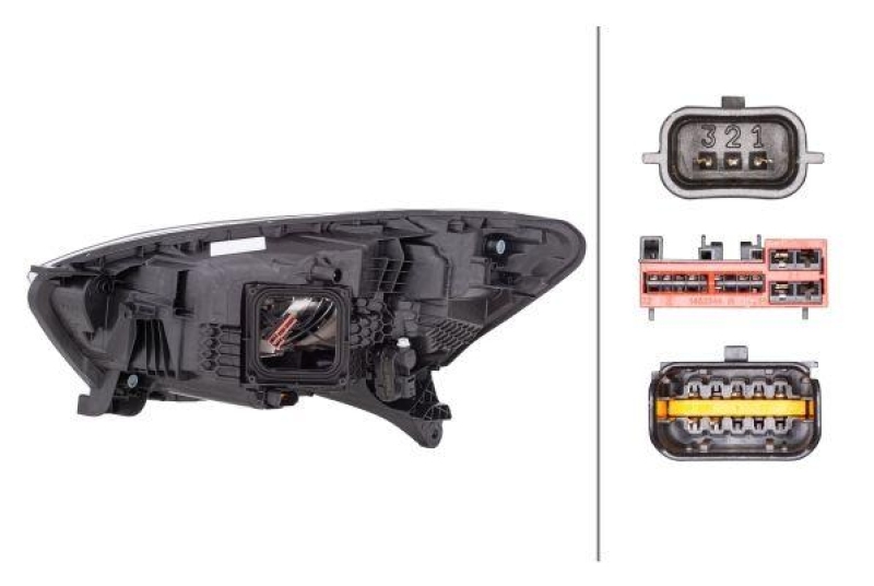 HELLA 1EX 012 977-661 Heckscheinwerfer rechts LED RENAULT