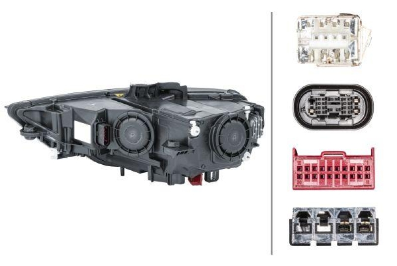 HELLA 1ZS 010 740-661 Heckscheinwerfer rechts Bi-Xenon AUDI